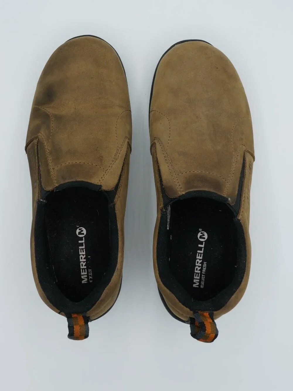 Merrell Jungle Moc Kids Size 4 Brown Suede Slip-On Shoes J95625